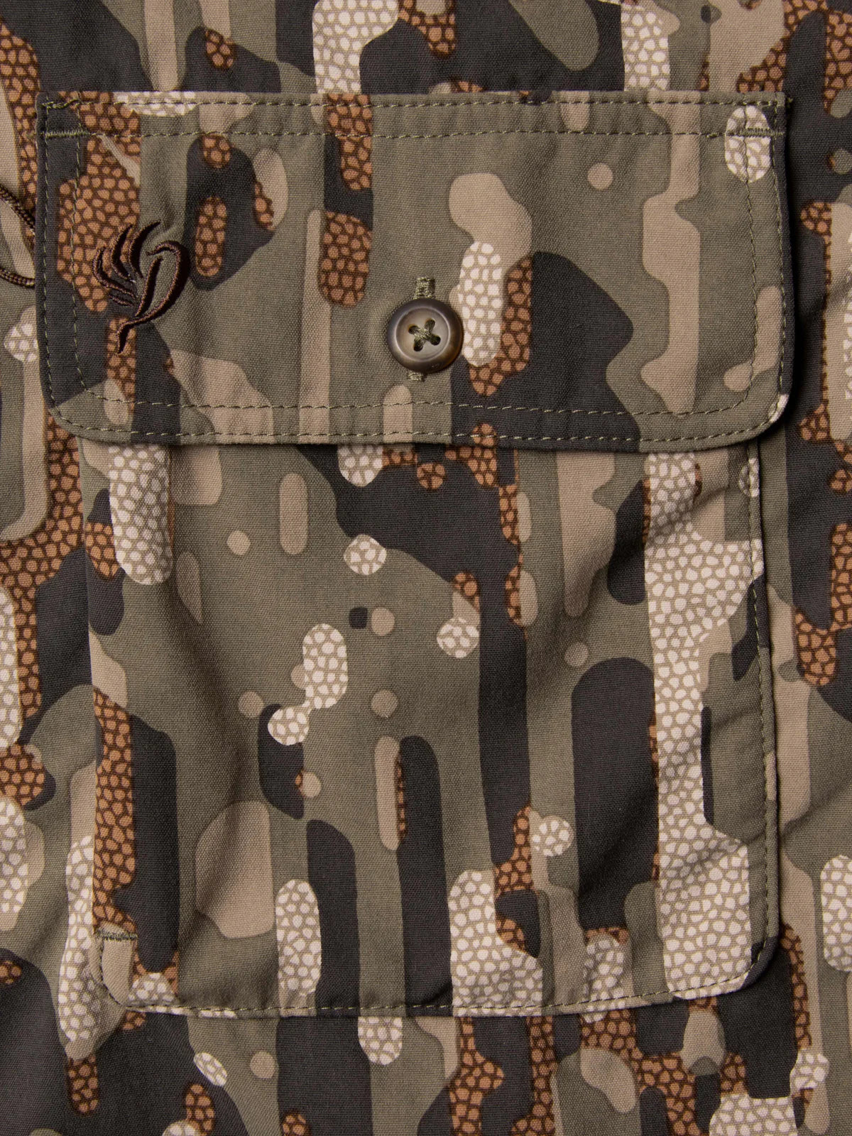 Duck Camp, Lightweight Hunting Shirt Short - Woodland