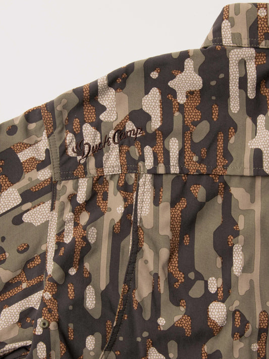 Duck Camp, Lightweight Hunting Shirt Short - Woodland