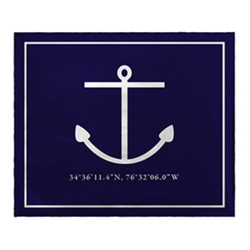Beach Blanket, Harkers Island Anchor and Coordinates