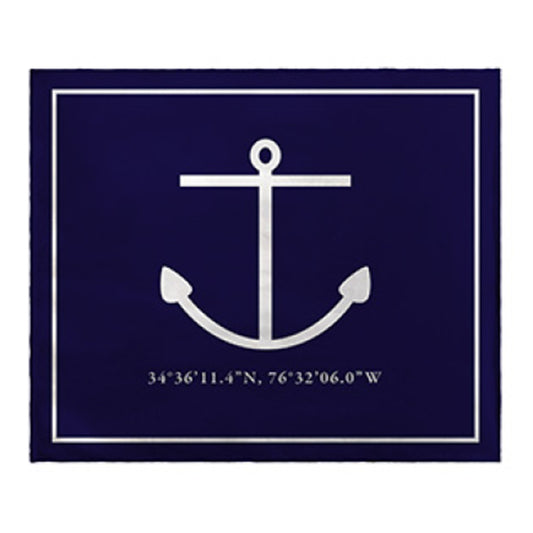 Beach Blanket, Harkers Island Anchor and Coordinates