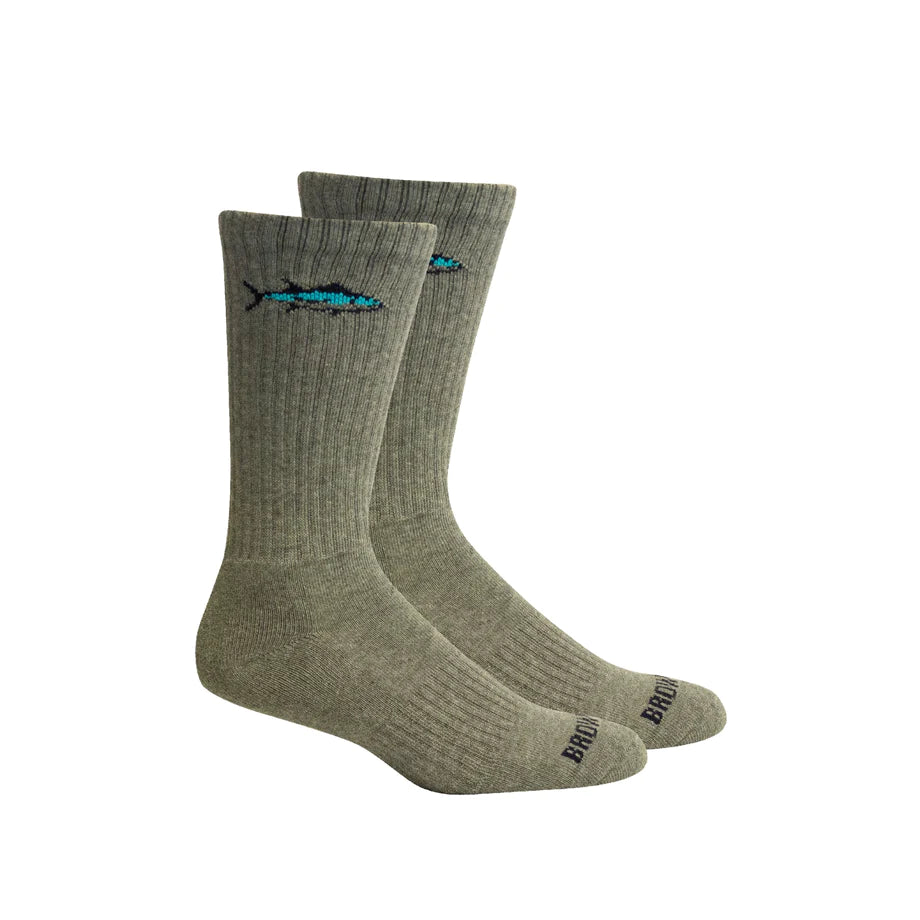 Sock, Off Shore (Tuna) Sport Gray - Brown Dog