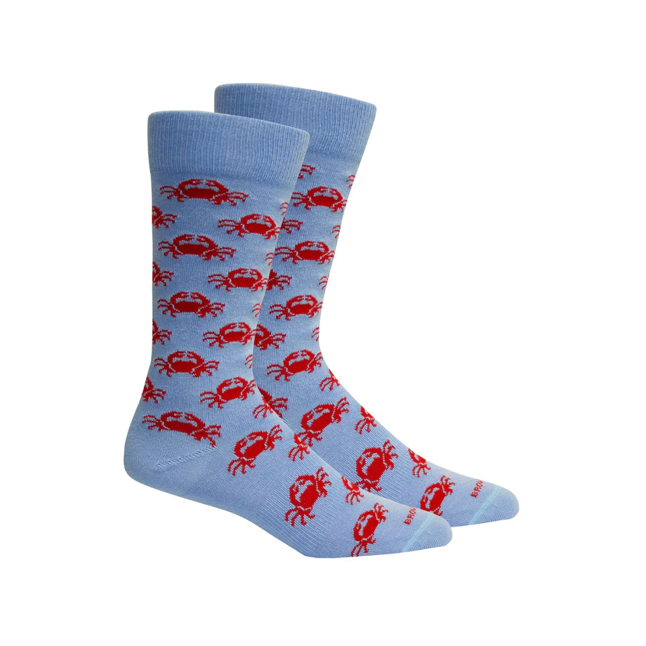 Socks, Pamlico (Crab) Della Blue - Brown Dog