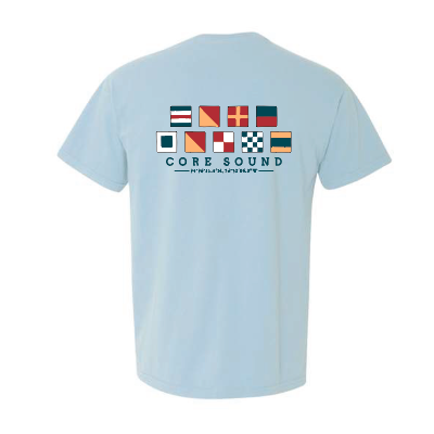 SS Nautical Flag T-Shirt Core Sound, Chambray