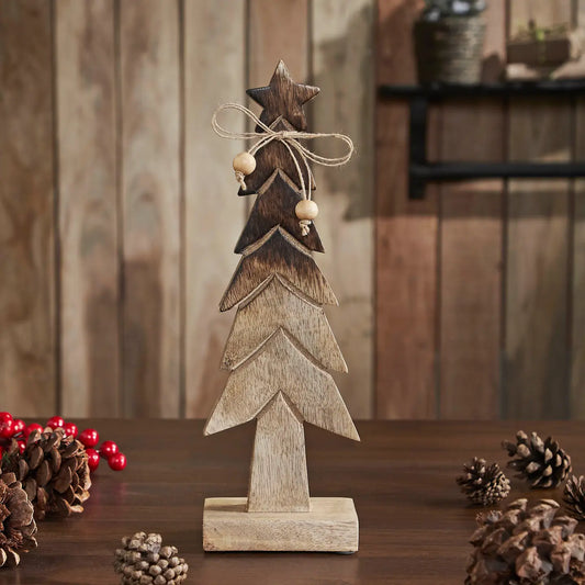 Christmas Tree Wooden two toned brown