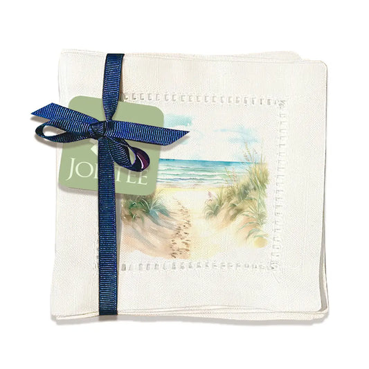 Picture Beach Napkins Hemstitch