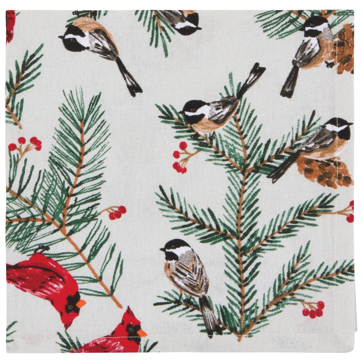 Birds & Boughs Christmas Napkins set of 4