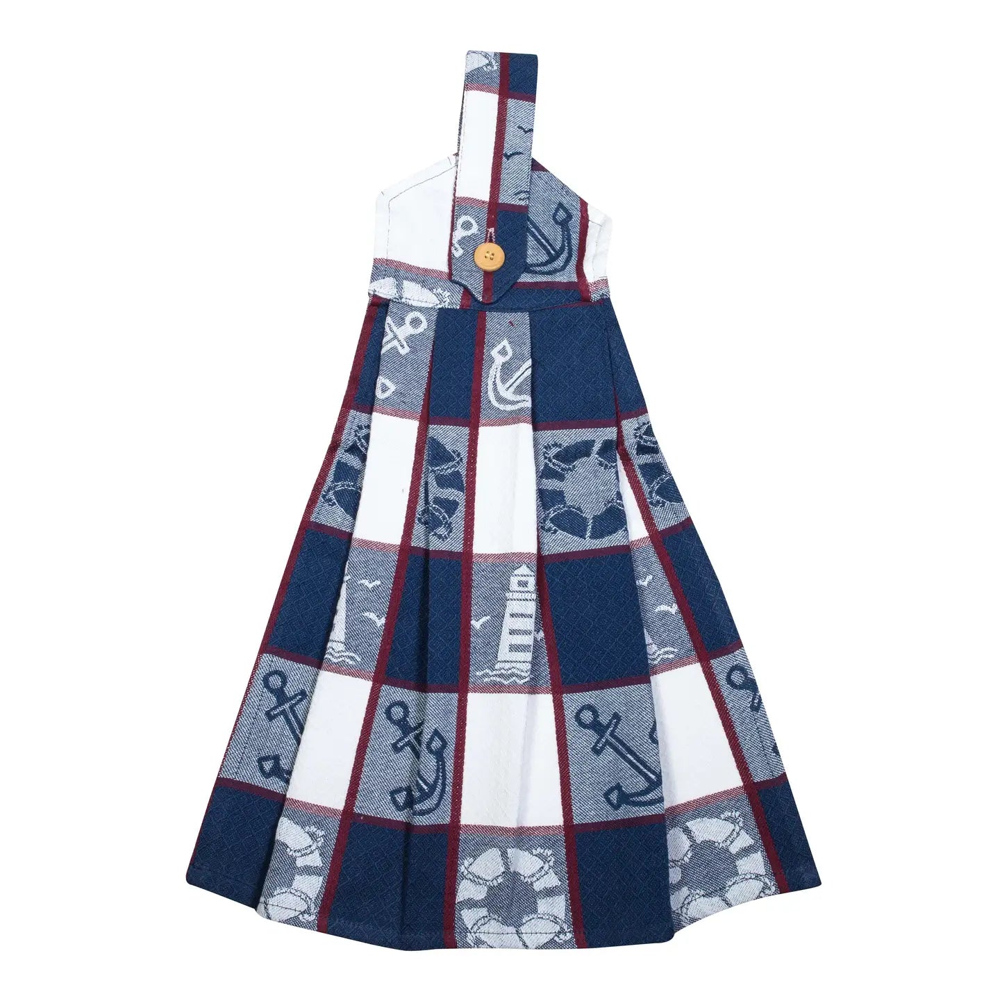 Hanging/Tie Button Towel-Lighthouse