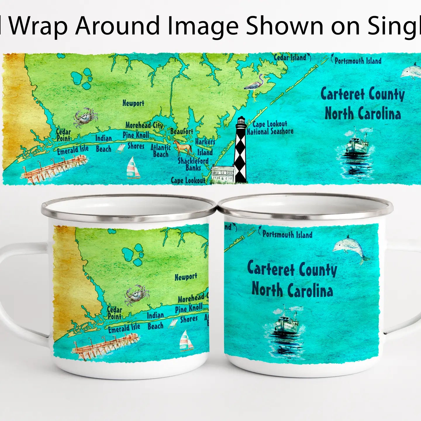 NC Cape Lookout Camp Mug