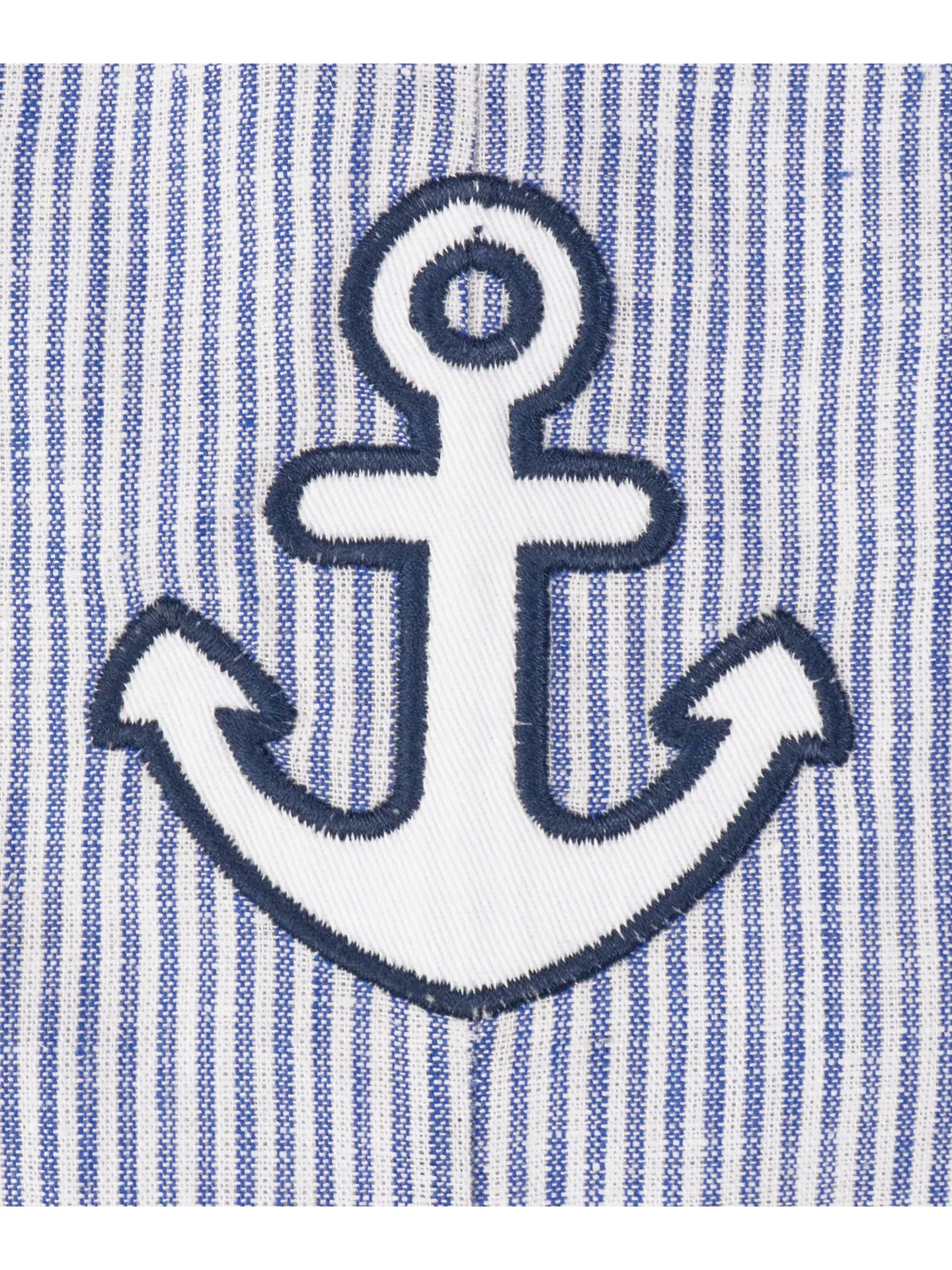 Blue Striped Anchor Applique Jon Jons, Little Boys