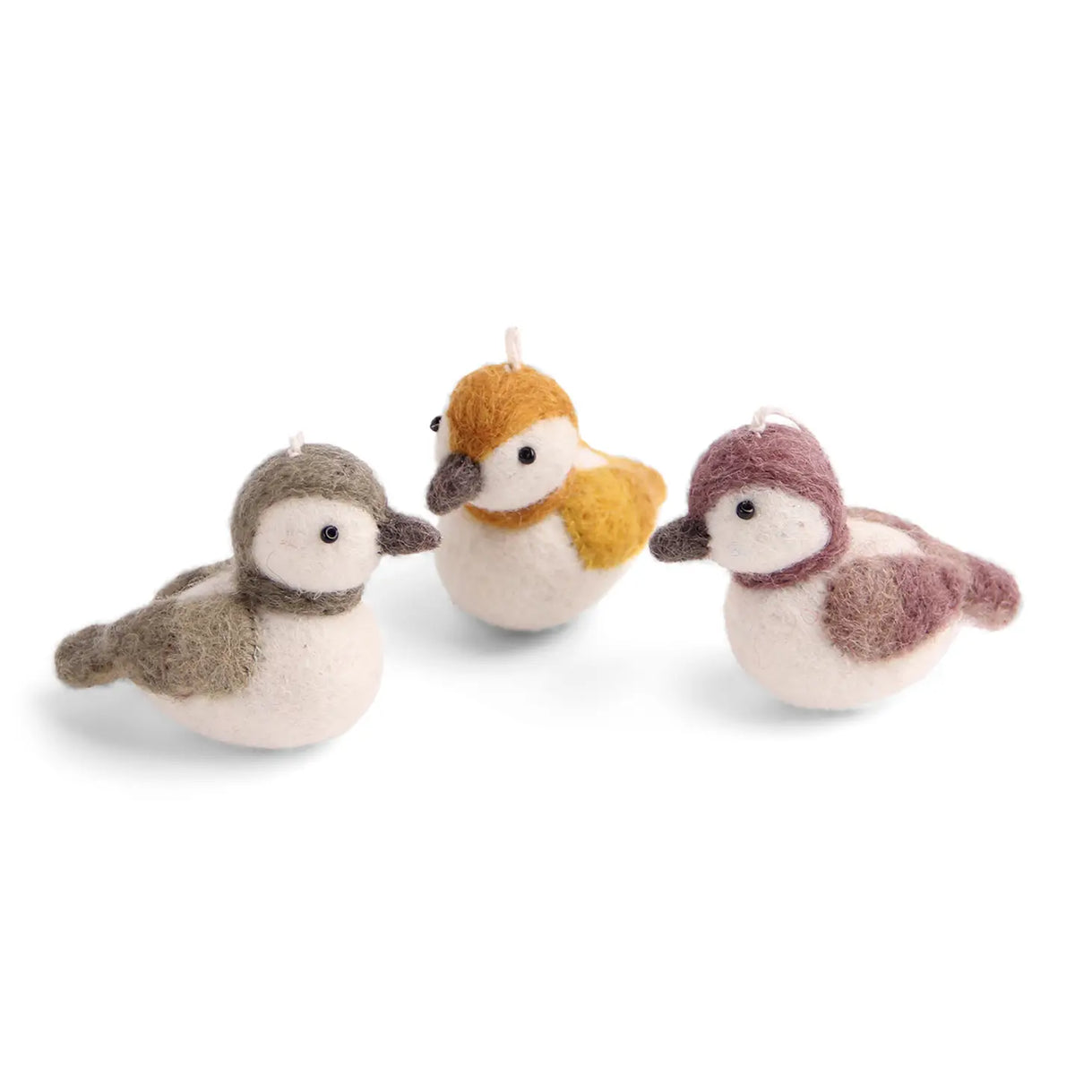 Sparrow ornament-set of 3
