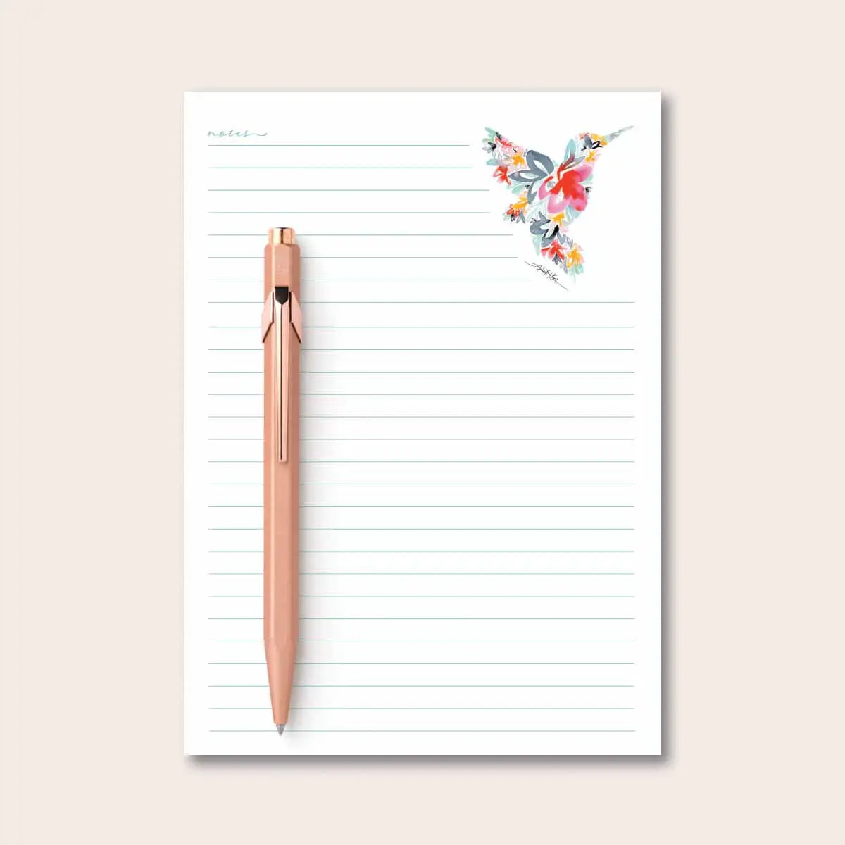 Hummingbird Desk Notepad