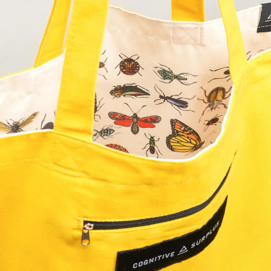 Garden Friends: Entomology Canvas Shoulder Tote