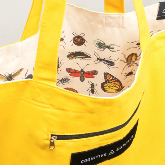 Garden Friends: Entomology Canvas Shoulder Tote