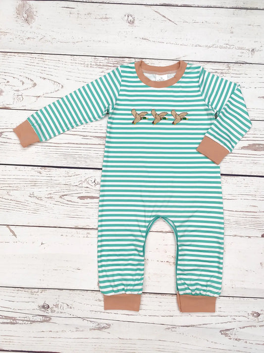 Baby Boy Duck Embroidery Clothes