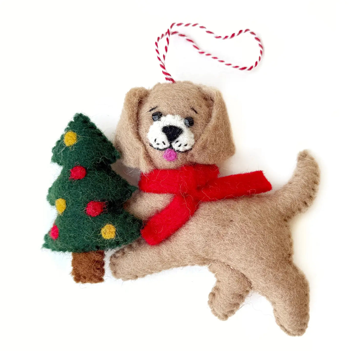 Dog with Tree ornament