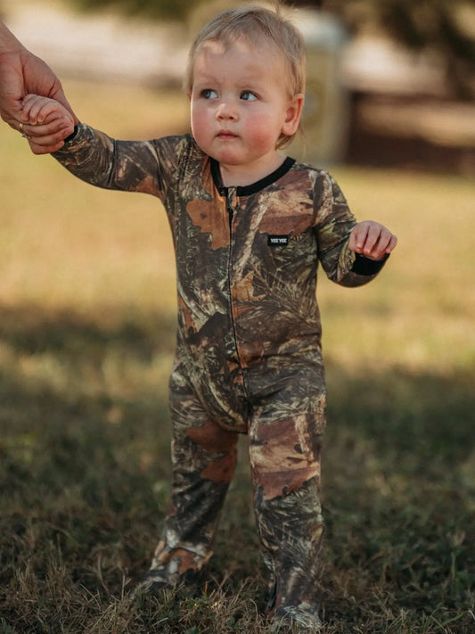 Camo Bamboo Zip-Up Sleeper