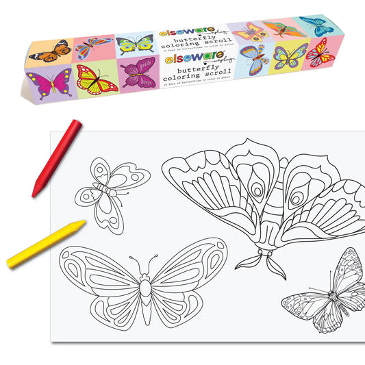 Coloring Scroll-Butterfly