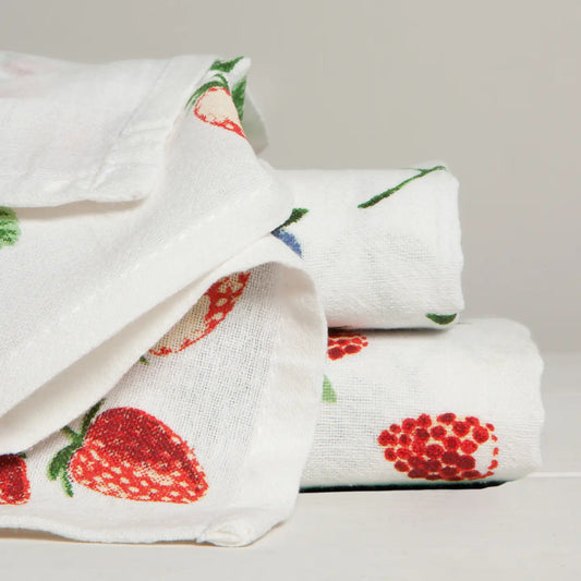 Berry Patch Bakers Floursack Dishtowels, Set of 3