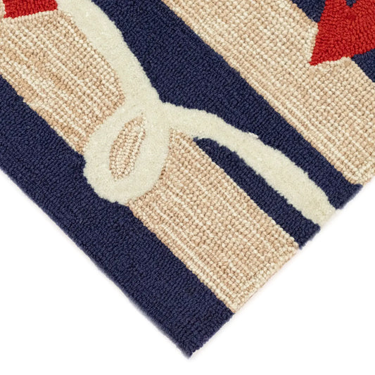 Front porch Anchor Indoor/Outdoor Rug 1'8"x2"6"