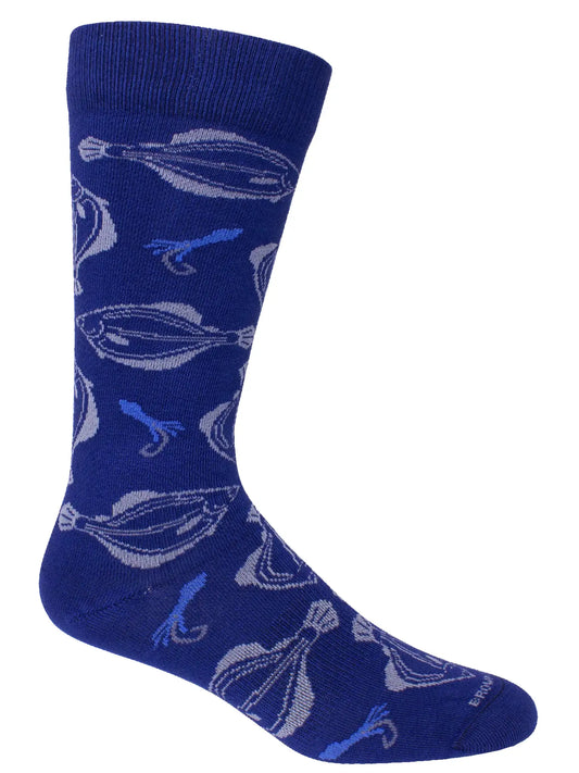 Flounderin' Around Socks-Insignia Blue