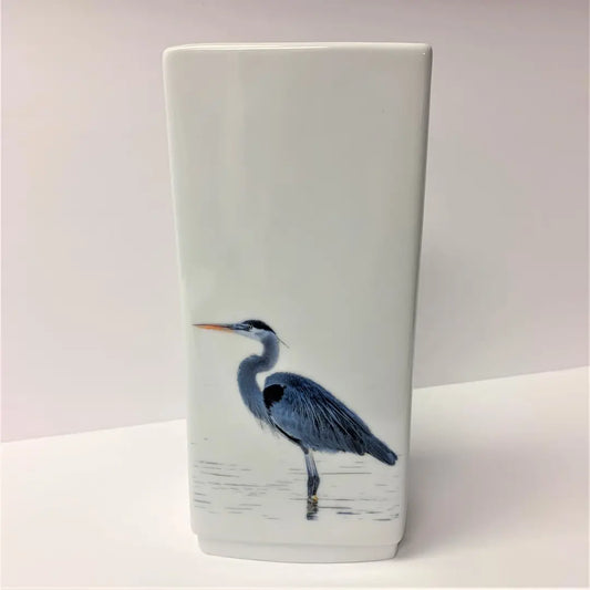 Standing Heron Vase