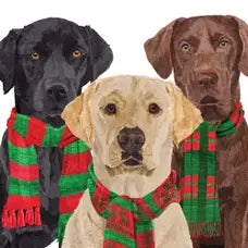 Cocktail Napkins, Merry Labradors
