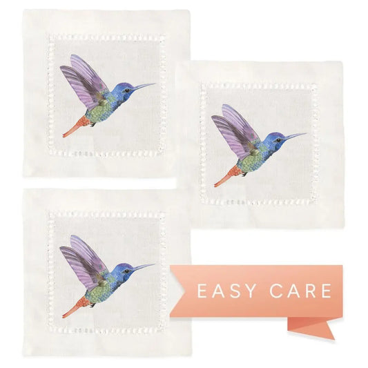 Hummingbird Napkins Hemstitch