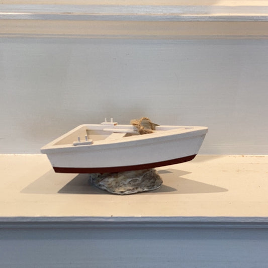 JB 6 1/4" - 7" Small Skiff with Oars by Brooks Woodworks