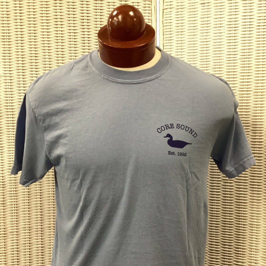 Mommicked Tee SS, Washed Denim