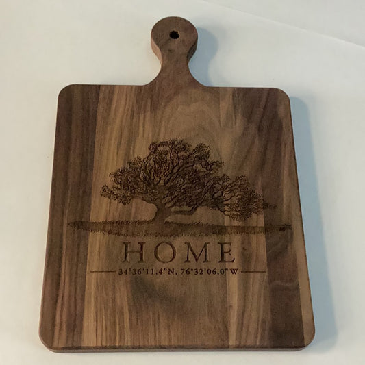 Paddle Cutting Board, Walnut