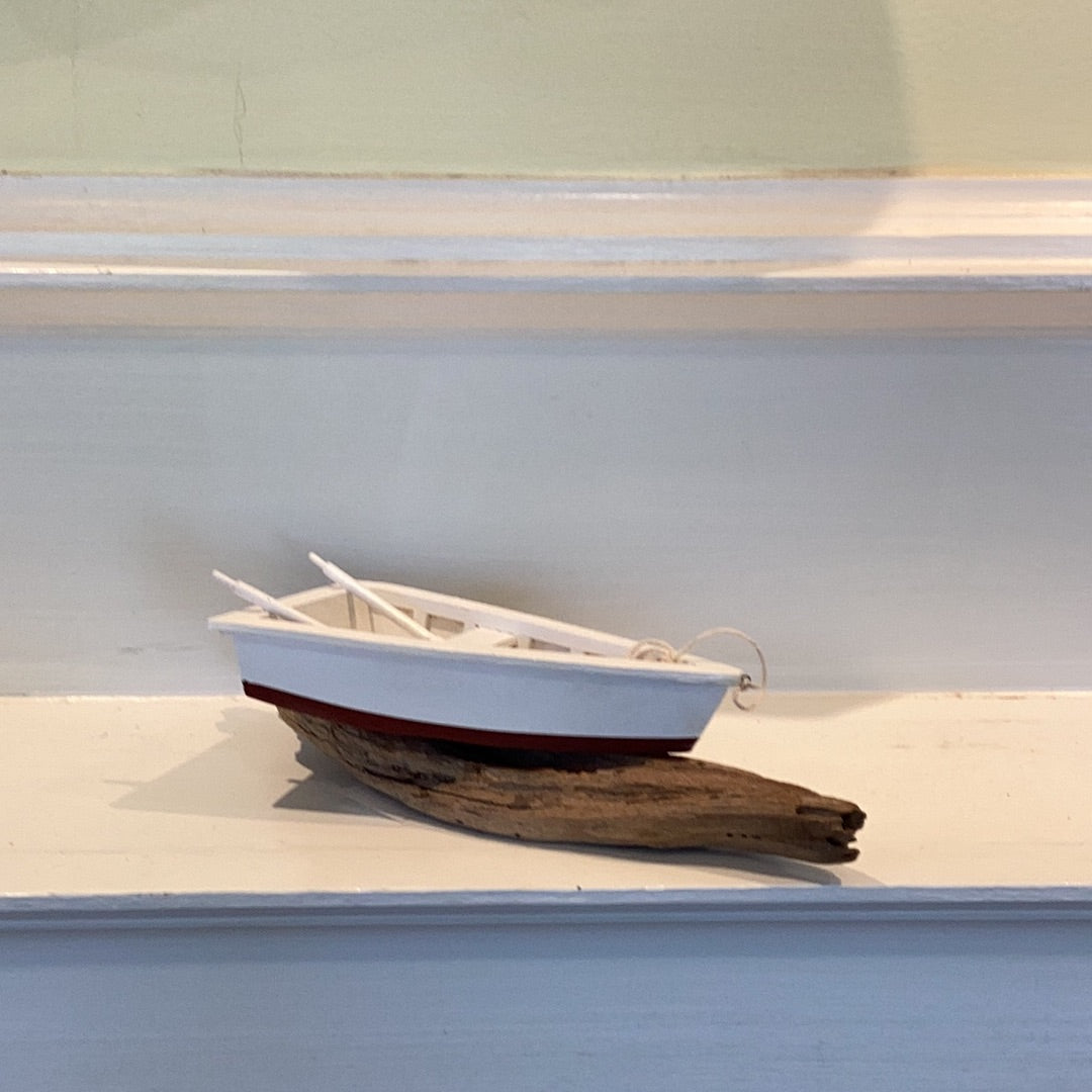 JB 7 1/4"-8" Small Skiff with Oars by Brooks Woodworks