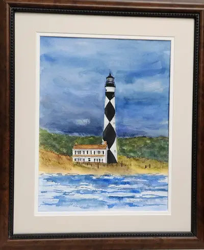 CP "Same Light, Different Storm" framed original watercolor by Christine Provard