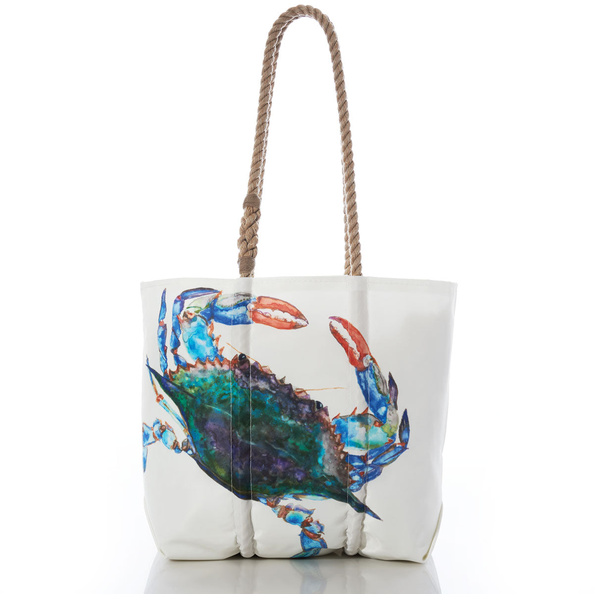 Sea Bags Watercolor Crab Print Medium Tote
