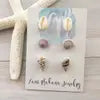 Earrings, Seashell Stud Earring Set 3