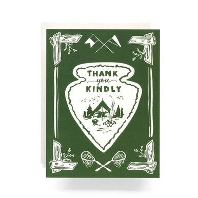 Antiquaria - Arrowhead Thank You Greeting Card