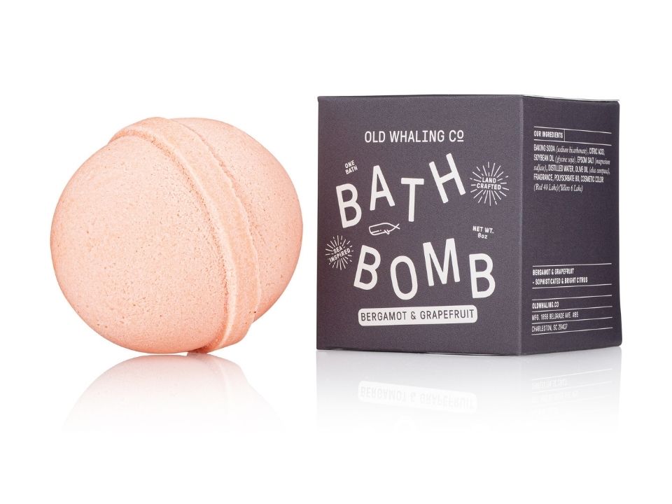 Bergamot & Grapefruit Bath Bomb, Old Whaling Company -