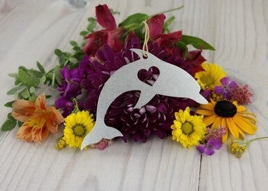Dolphin Metal Ornament