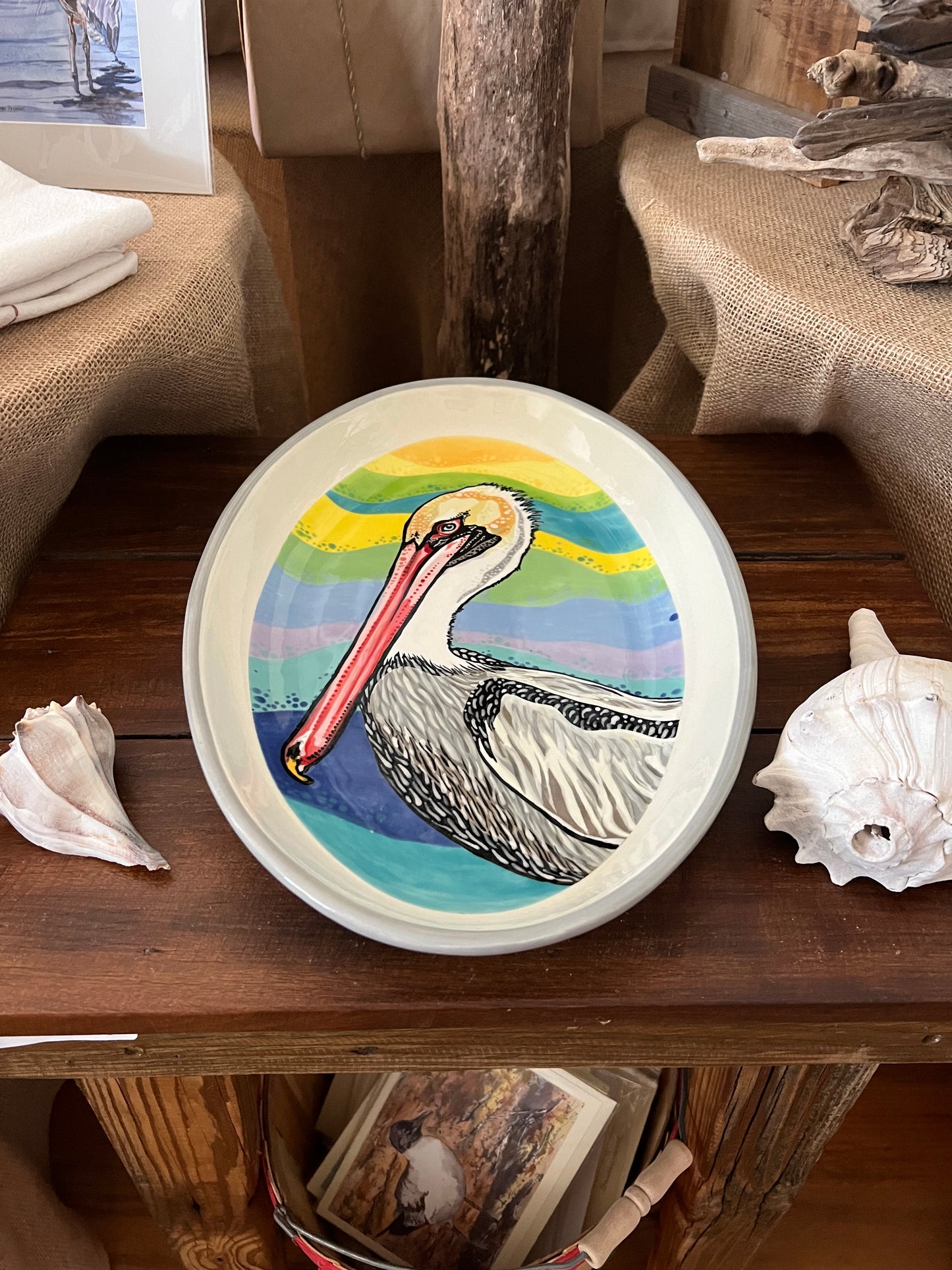 Pelican Large Oval Platter