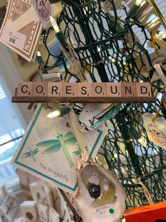 Core Sound Scrabble Ornament