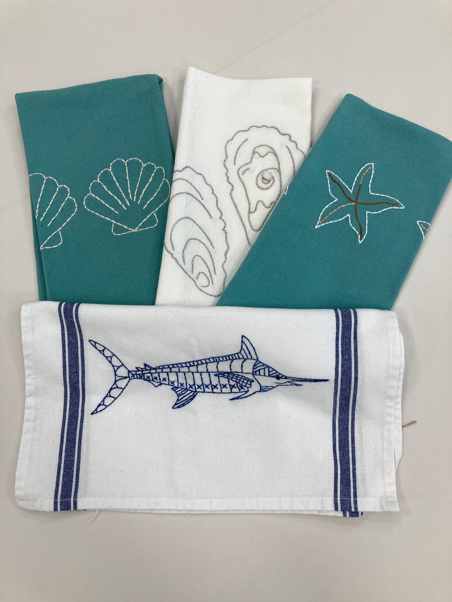 Tea Towels, locally hand stitched by Pizer Dog 17" x 25"