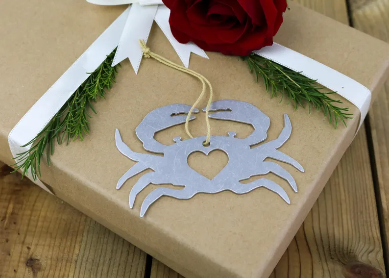 Crab Metal Ornament