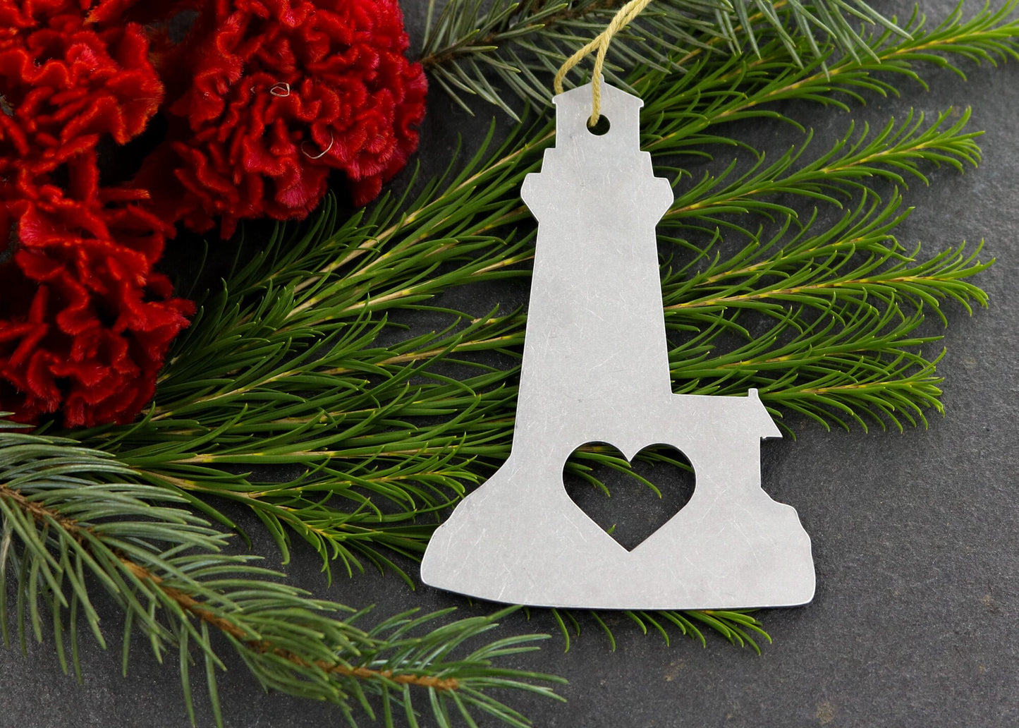 Lighthouse Metal Ornament