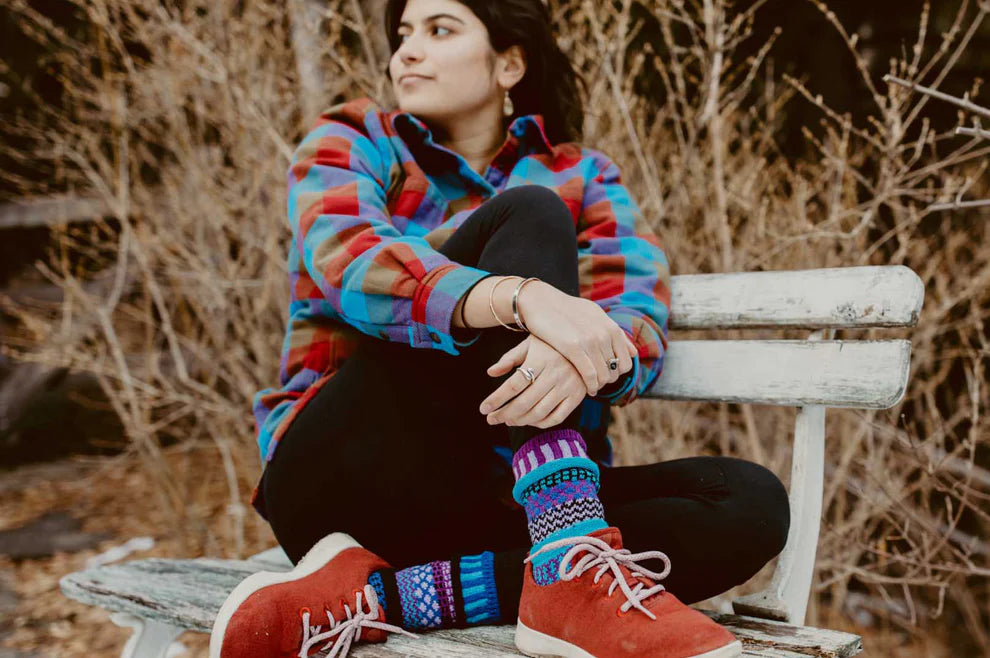 Raspberry Crew Solmate Socks
