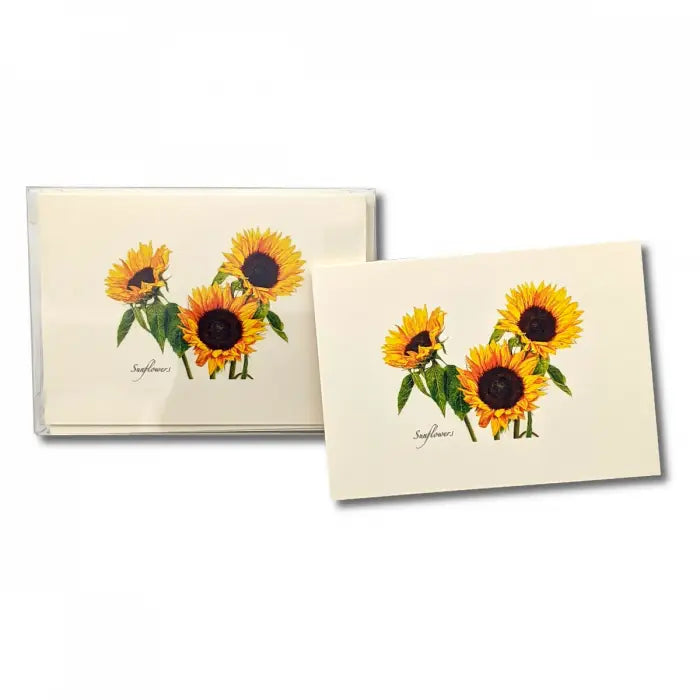 3 Sunflowers Note Cards