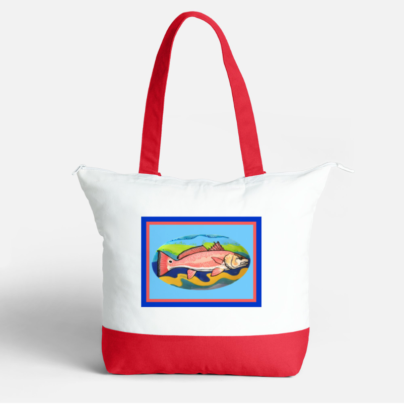 Cat Haus Designs Zipper Tote Bag