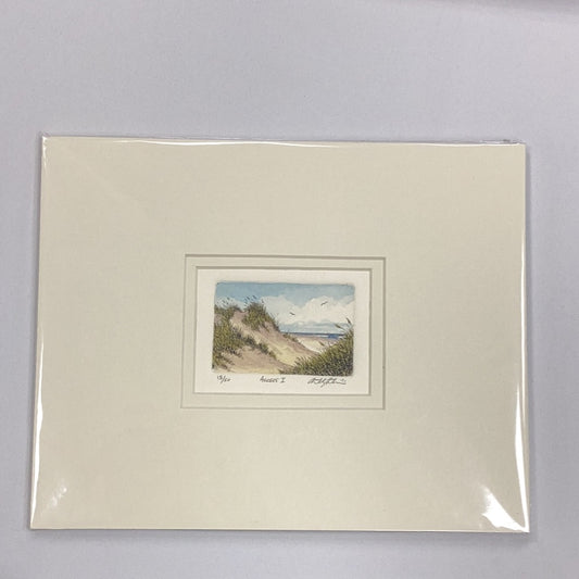 "Access I" signed etching by Anthony Feathers. 8'x10"