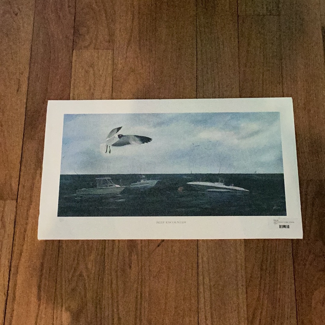 "Reef Encounters" by Skee, Unframed