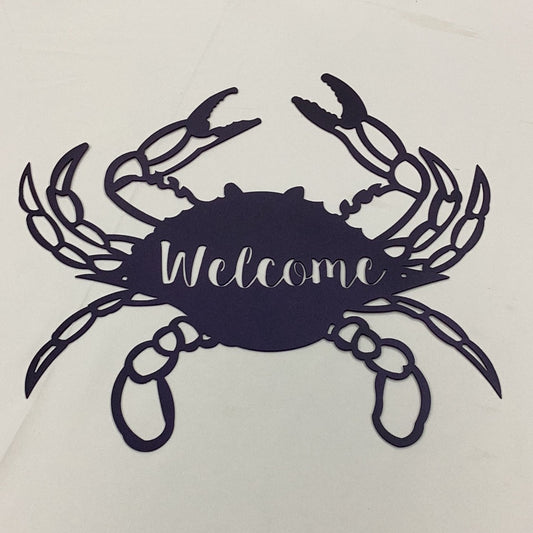 CCM Welcome Crab, Custom Metal Art