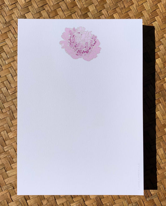 Note Pad - Peony