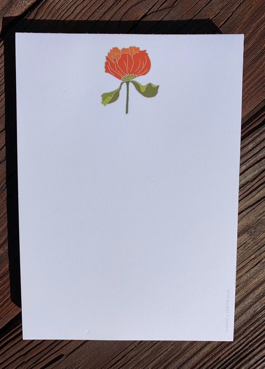 Note Pad - Poppy